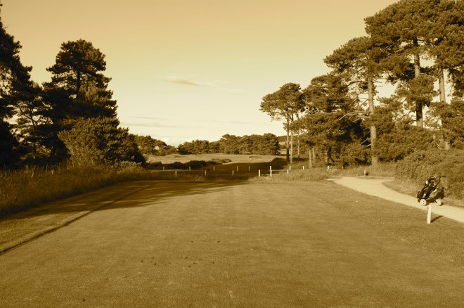 The view form the tee at the par 3 / 4 17th.